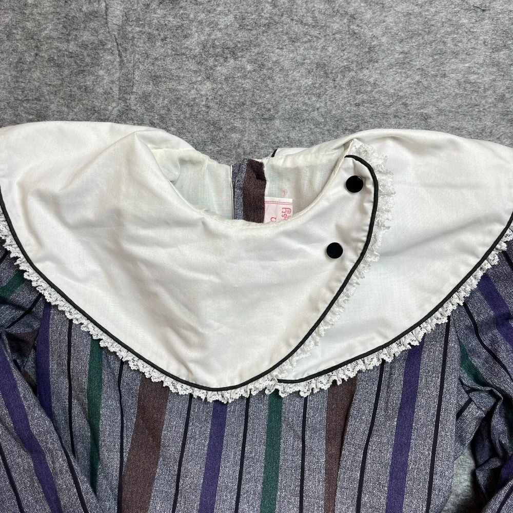 VTG Sweet N Sassy Dress Girls‎ Size 10 Long Sleeve Ruffled Full Circle Costume